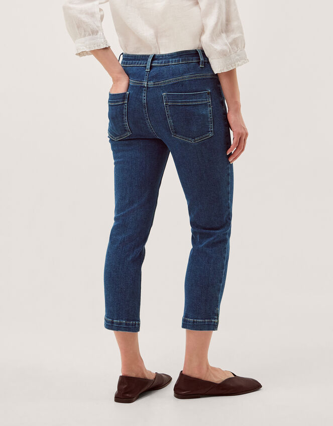 Idabella Cropped Skinny Jeans, Blue (MID AUTHENTIC BLUE), large