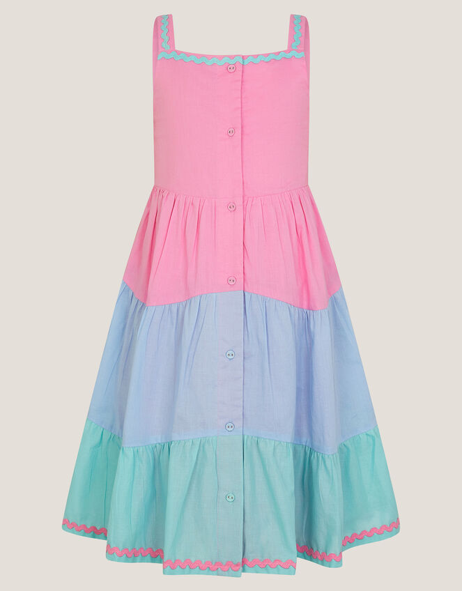 Strappy Colourblock Sundress, Pink (PINK), large