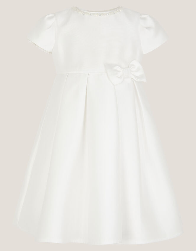 Baby Isabella Pearl-Embellished Dress, Ivory (IVORY), large