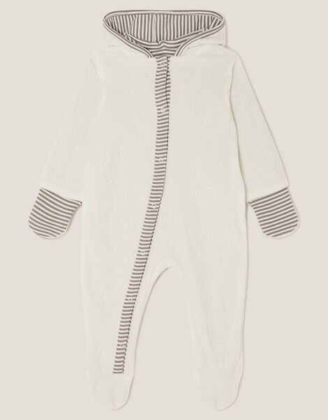 Polar Bear Sleepsuit, White (WHITE), large