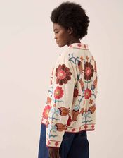 East Odeline Embroidered Dobby Jacket, Ivory (IVORY), large