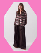 East Pheba Print Blouse, Black (BLACK), large