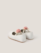 Baby Rosette Walker Shoes, Ivory (IVORY), large