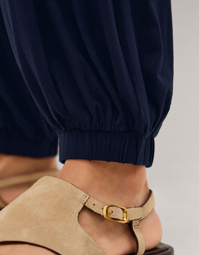 Holly Jersey Balloon Trousers, Blue (NAVY), large