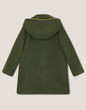 Hooded Collar Coat, Green (GREEN), large