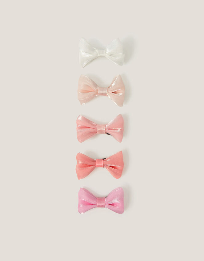 5-Pack Bow Hair Clips, , large