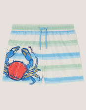 Crab Stripe Swim Shorts, Multi (MULTI), large