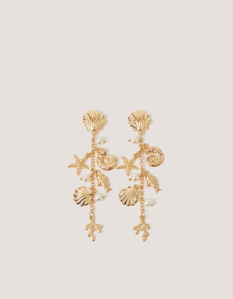 Sea Charm Drop Earrings, , large