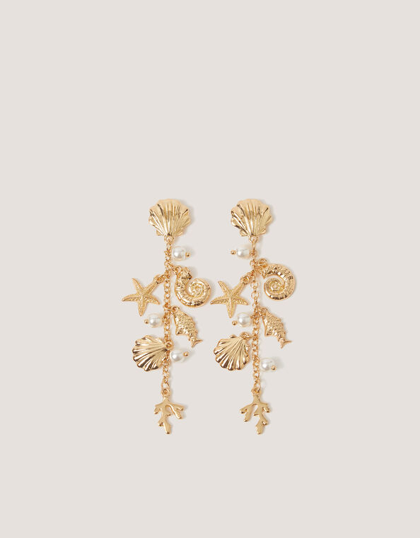 Sea Charm Drop Earrings, , large