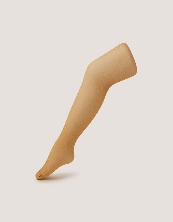 70 Denier Glitter Tights, Gold (GOLD), large