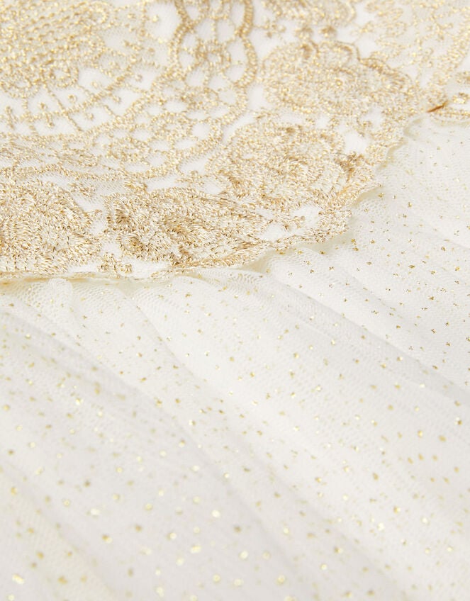 Estella Embroidered Dress, Gold (GOLD), large