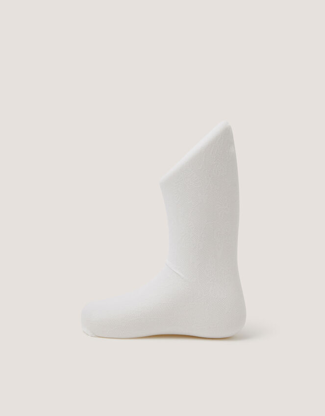 Baby Butterfly Lace Tights, White (WHITE), large