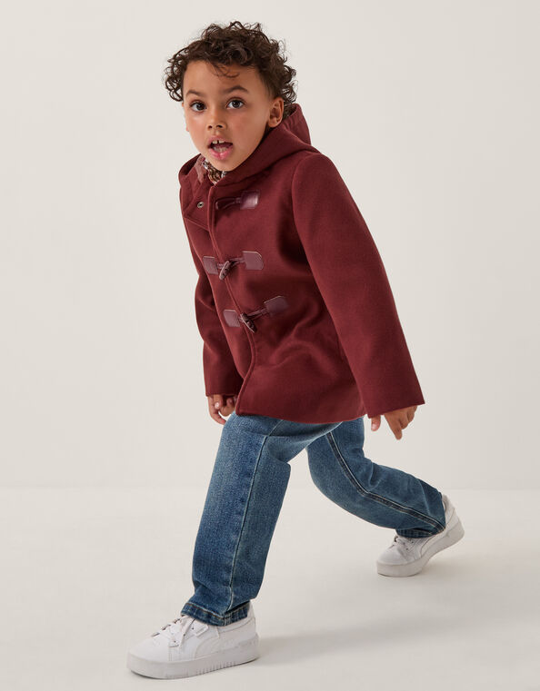 Hooded Duffle Coat, Brown (BROWN), large