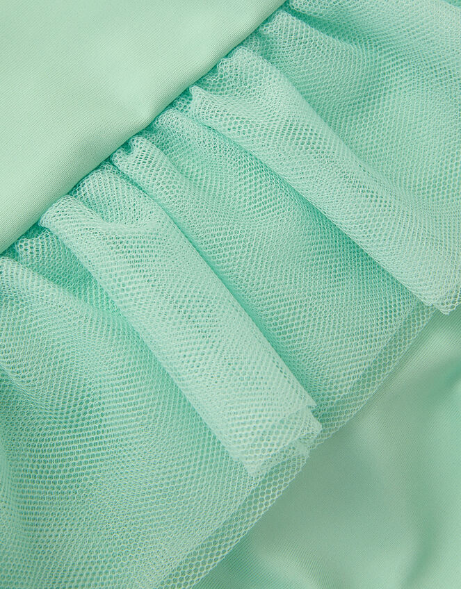 Baby Mesh Ruffle Swimsuit, Green (GREEN), large
