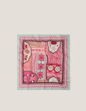 Patti Floral Square Cotton Scarf, , large