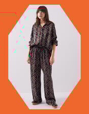 East Jesi Print Satin Trousers, Multi (MULTI), large