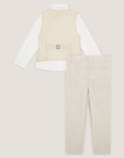 George 4-Piece Suit, Natural (STONE), large