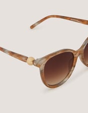 Marbled Preppy Sunglasses, , large