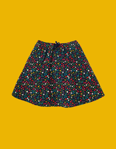 Frugi Maeve Twill Skirt, Blue (NAVY), large
