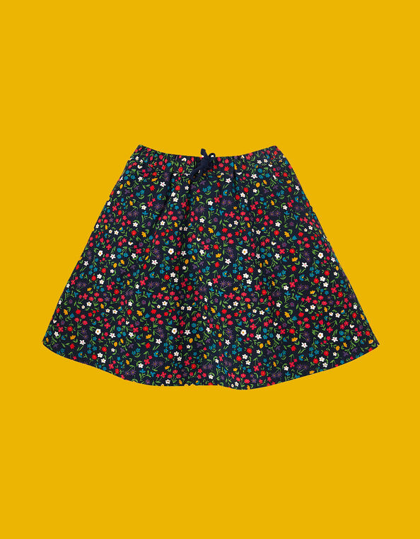 Frugi Maeve Twill Skirt, Blue (NAVY), large