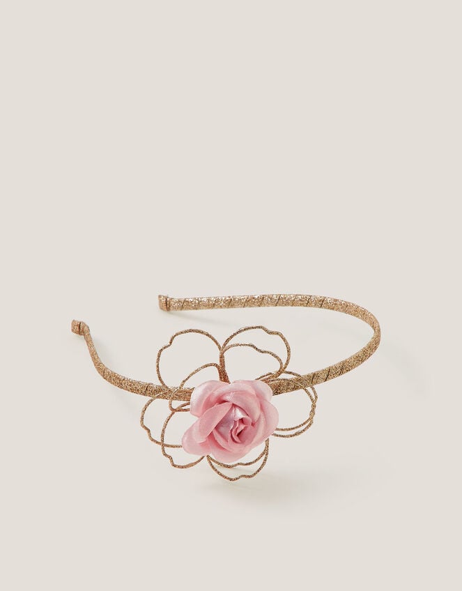 Rose Glitter Headband, , large
