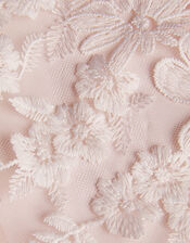 Felicity Embroidered Mesh Cardigan, Pink (PINK), large