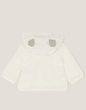 Baby Polar Bear Fleece Hoodie, White (WHITE), large