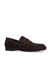 Bibi Lou Lyra Leopard Print Pony Loafers, Leopard (LEOPARD), large