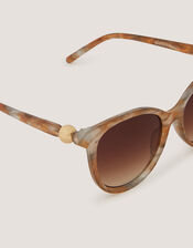 Marbled Preppy Sunglasses, , large