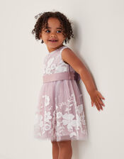 Baby Alicia Embroidered Lace Dress, Pink (PINK), large