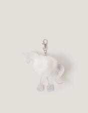 Fluffy Unicorn Bag Charm, , large