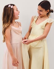 Indi Tie-Back Prom Dress, Yellow (LEMON), large