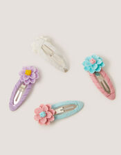 4-Pack Flower Hair Clips, , large