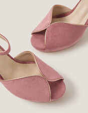 Gabi Gold Trim Platform Heels, Pink (PINK), large