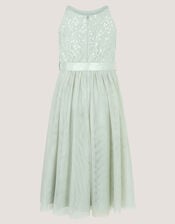 Lacey Sequin Truth Dress, Green (SAGE), large