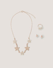 Pearl Flower Jewellery Set, , large