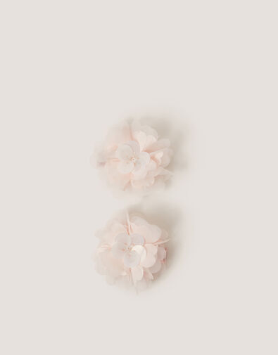 2-Pack Sequin Floral Hair Clips, , large