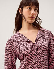 Netta Floral Print Blouse, Pink (PINK), large