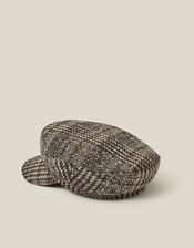 Myla Check Baker Boy Hat, , large