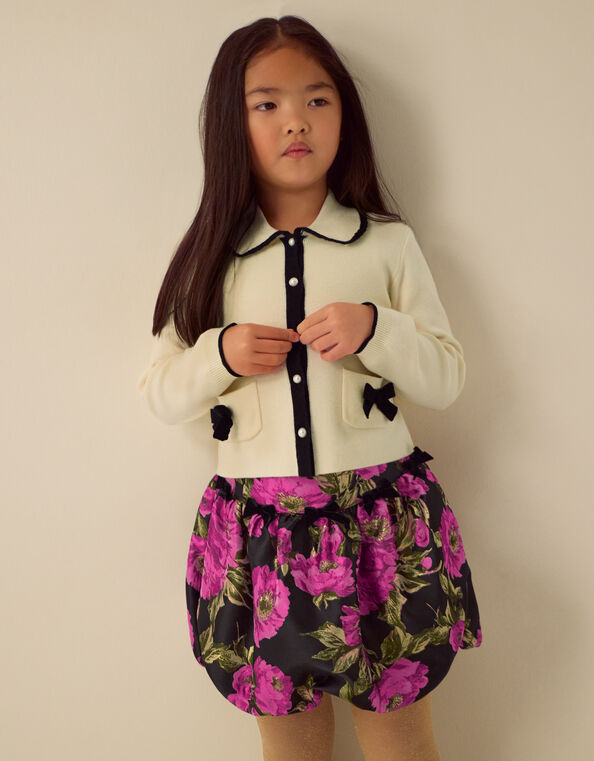 Monsoon x Queens of Archive Lulu Floral Jacquard Bubble Hem Skirt​, Multi (MULTI), large