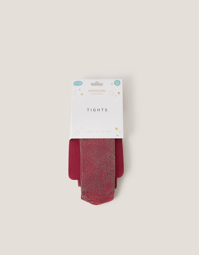 Glitter Tights, Red (CHERRY), large