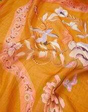 Samara Floral Square Silk Scarf, , large