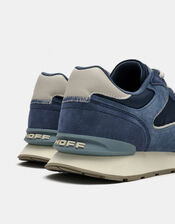 Hoff City Suede Trainers, Blue (NAVY), large