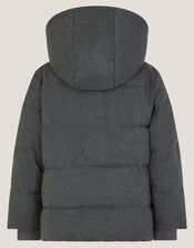 Hooded Puffer Coat, Grey (GREY), large