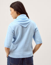 Sadie Scarf Knit Jumper, Blue (BLUE), large