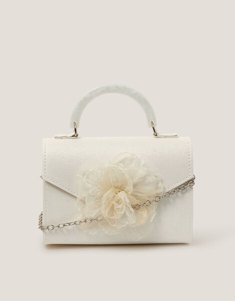 Organza Flower Glitter Bag, , large