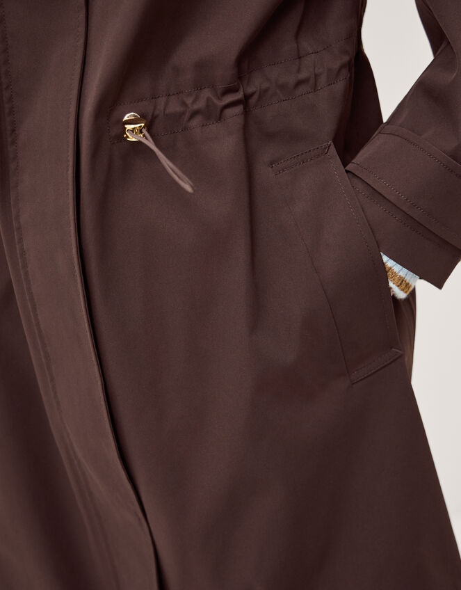 Ada Waterproof Raincoat, Brown (CHOCOLATE), large