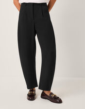 Tara Barrel Trousers, Black (BLACK), large