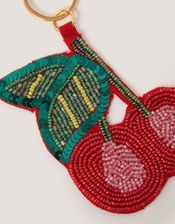 Cherry Beaded Bag Charm, , large