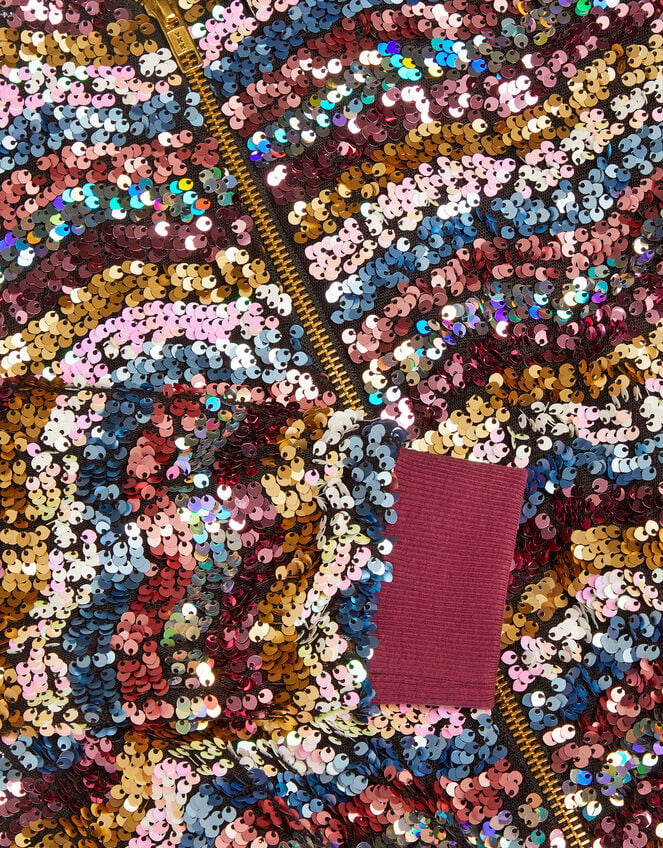 Sequin Bomber Jacket, Multi (MULTI), large